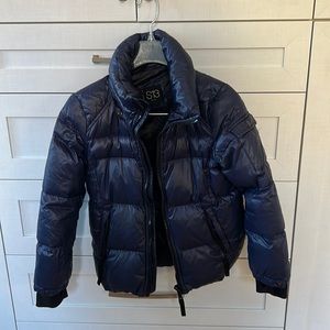 Boys winter down puffer jacket - S13 - preowned - size 8-10